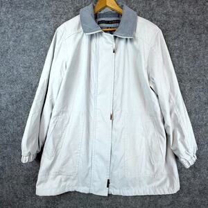 Fleet Street Jacket Womens XL Grey‎ Lined Quiet Luxury Chic Casual Elegance